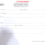 Hand Receipt